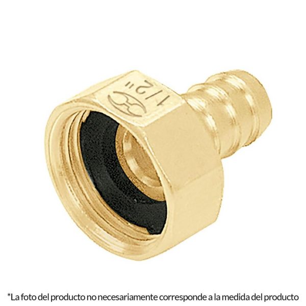 CONECTOR HEMBRA 3/4" A 1/2" MANGUERA TRUPER