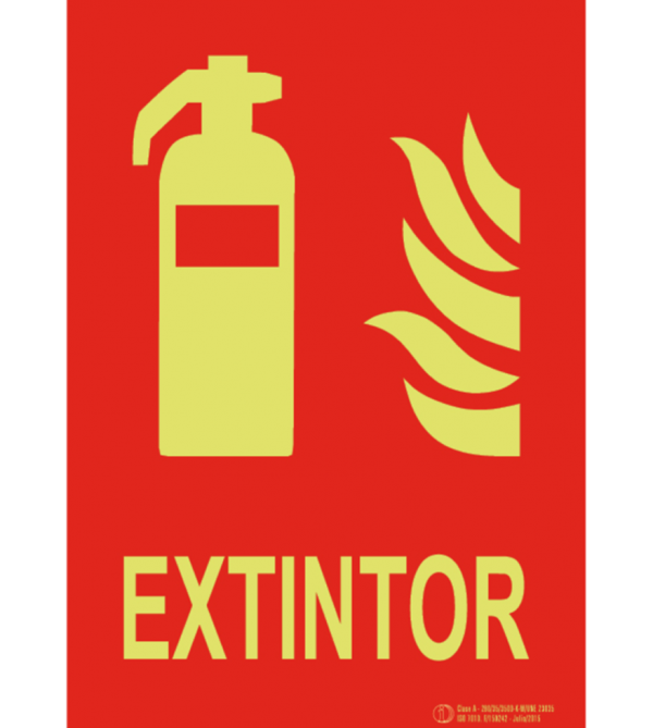 LETRERO EXTINTOR LUMINISCENTE