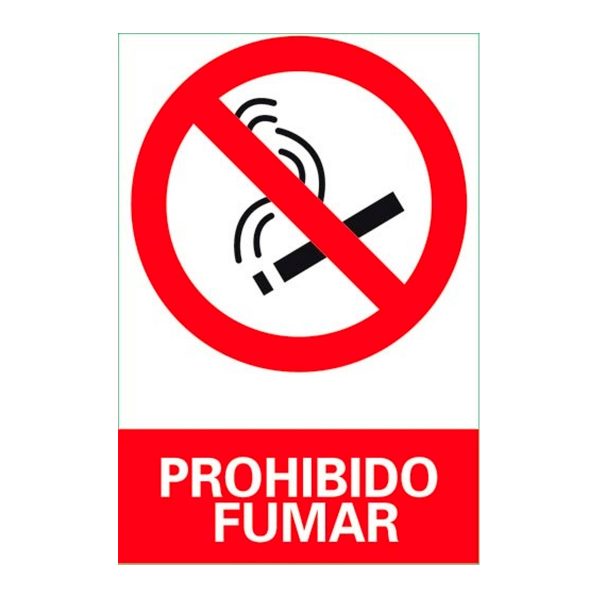 LETRERO PROHIBIDO FUMAR