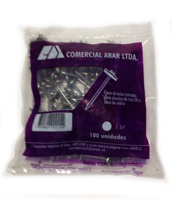 BOLSA CLAVO ZINC 1 3/4"