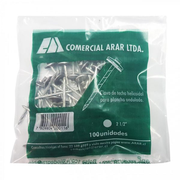 BOLSA CLAVO ZINC 2 1/2"