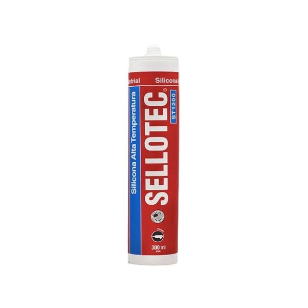 SILICONA ALTA TEMPERATURA ROJA ST1200 300ML SELLOTEC