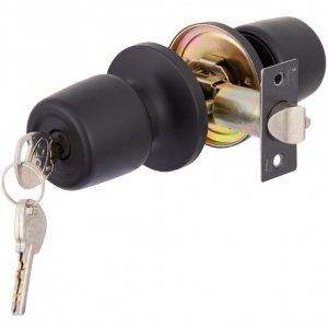 CERRADURA (CHAPA) ACCESO AB-8402 NEGRO POLI