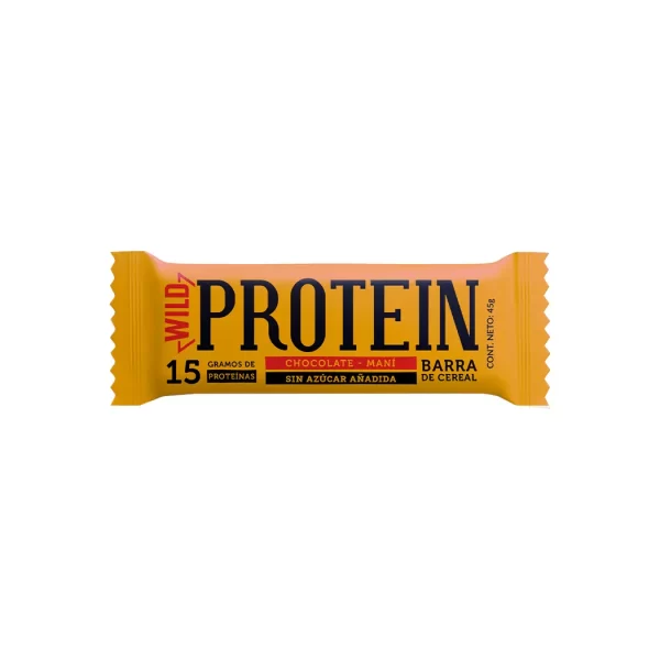 WILD PROTEIN BAR PROTEINA CHOCOLATE MANI 45g