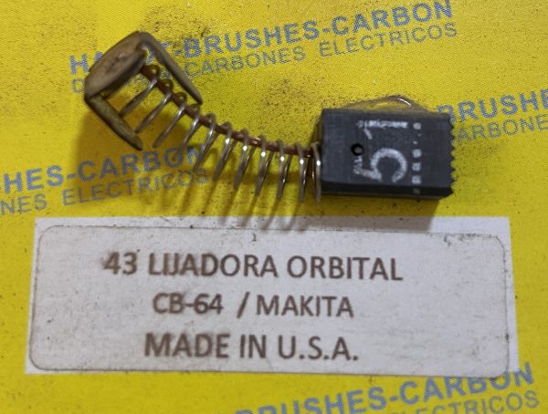 CARBON 43 TALADRO ROTACION : 6413-DP4700-6016-SIERRA CALADORA : 4327 -4329-CEPILLO : KP0800LIJADORA ORBITAL : BO3710 – BO3711 –LIJADORA DE ACABADO : BO4510- MAKITA