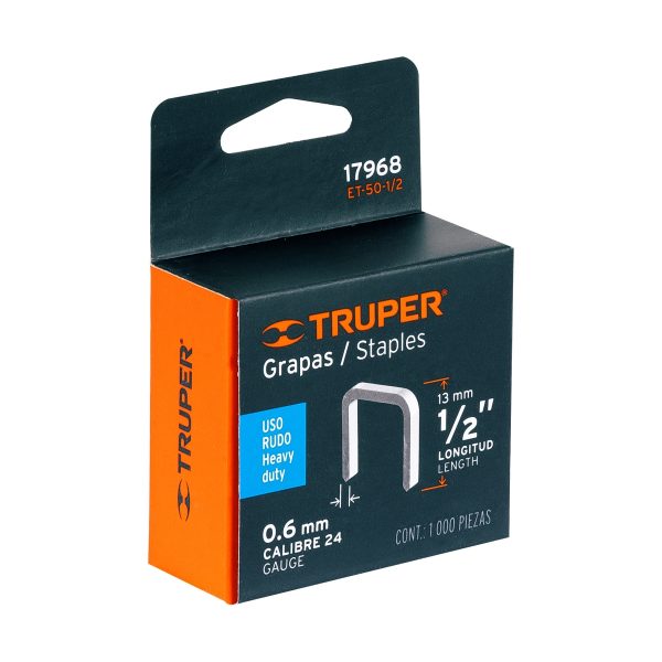 GRAPA CORCHETE 13MM (1/2") TRUPER (17968) - Imagen 2