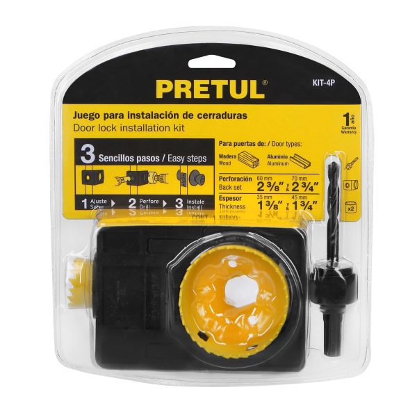 JUEGO SIERRA COPA 4 PIEZA PARA CERRADURA PRETUL (26038)